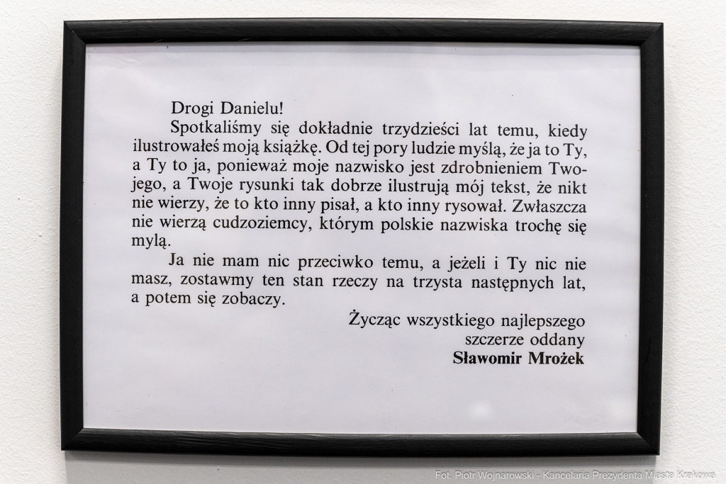 Gabinet Mrożka, Biblioteka Kraków, Miszalski Aleksander, Susana Osorio, otwarcie  Autor: P. Wojnarowski