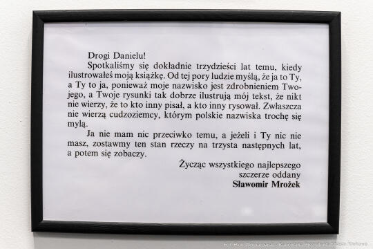 Gabinet Mrożka, Biblioteka Kraków, Miszalski Aleksander, Susana Osorio, otwarcie