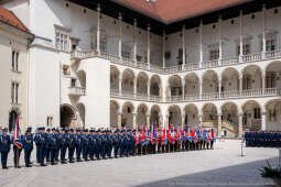 Policja, Święto Policji, Sęk, ślubowanie, Wawel, dziedziniec, Morajko, Smółka, Klęczar, Kuste