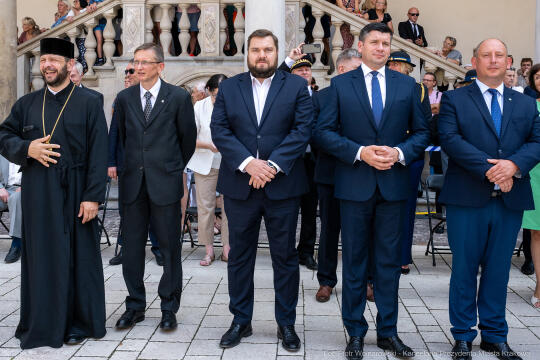 Policja, Święto Policji, Sęk, ślubowanie, Wawel, dziedziniec, Morajko, Smółka, Klęczar, Kuste