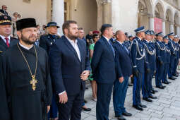 Policja, Święto Policji, Sęk, ślubowanie, Wawel, dziedziniec, Morajko, Smółka, Klęczar, Kuste