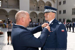 Policja, Święto Policji, Sęk, ślubowanie, Wawel, dziedziniec, Morajko, Smółka, Klęczar, Kuste