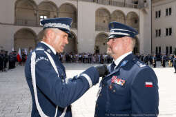 Policja, Święto Policji, Sęk, ślubowanie, Wawel, dziedziniec, Morajko, Smółka, Klęczar, Kuste