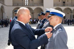Policja, Święto Policji, Sęk, ślubowanie, Wawel, dziedziniec, Morajko, Smółka, Klęczar, Kuste