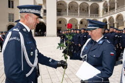 Policja, Święto Policji, Sęk, ślubowanie, Wawel, dziedziniec, Morajko, Smółka, Klęczar, Kuste