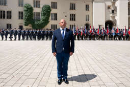 Policja, Święto Policji, Sęk, ślubowanie, Wawel, dziedziniec, Morajko, Smółka, Klęczar, Kuste