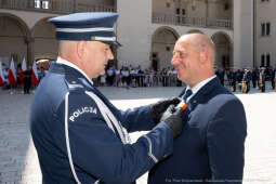 Policja, Święto Policji, Sęk, ślubowanie, Wawel, dziedziniec, Morajko, Smółka, Klęczar, Kuste