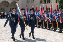 Policja, Święto Policji, Sęk, ślubowanie, Wawel, dziedziniec, Morajko, Smółka, Klęczar, Kuste