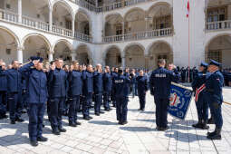 Policja, Święto Policji, Sęk, ślubowanie, Wawel, dziedziniec, Morajko, Smółka, Klęczar, Kuste