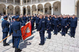 Policja, Święto Policji, Sęk, ślubowanie, Wawel, dziedziniec, Morajko, Smółka, Klęczar, Kuste