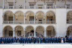 Policja, Święto Policji, Sęk, ślubowanie, Wawel, dziedziniec, Morajko, Smółka, Klęczar, Kuste