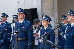 Policja, Święto Policji, Sęk, ślubowanie, Wawel, dziedziniec, Morajko, Smółka, Klęczar, Kuste