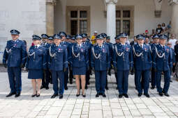 Policja, Święto Policji, Sęk, ślubowanie, Wawel, dziedziniec, Morajko, Smółka, Klęczar, Kuste