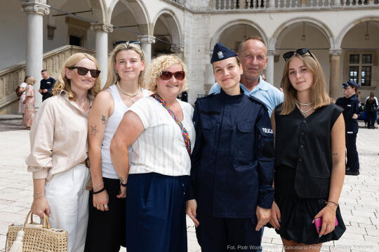 Policja, Święto Policji, Sęk, ślubowanie, Wawel, dziedziniec, Morajko, Smółka, Klęczar, Kuste