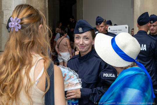 Policja, Święto Policji, Sęk, ślubowanie, Wawel, dziedziniec, Morajko, Smółka, Klęczar, Kuste