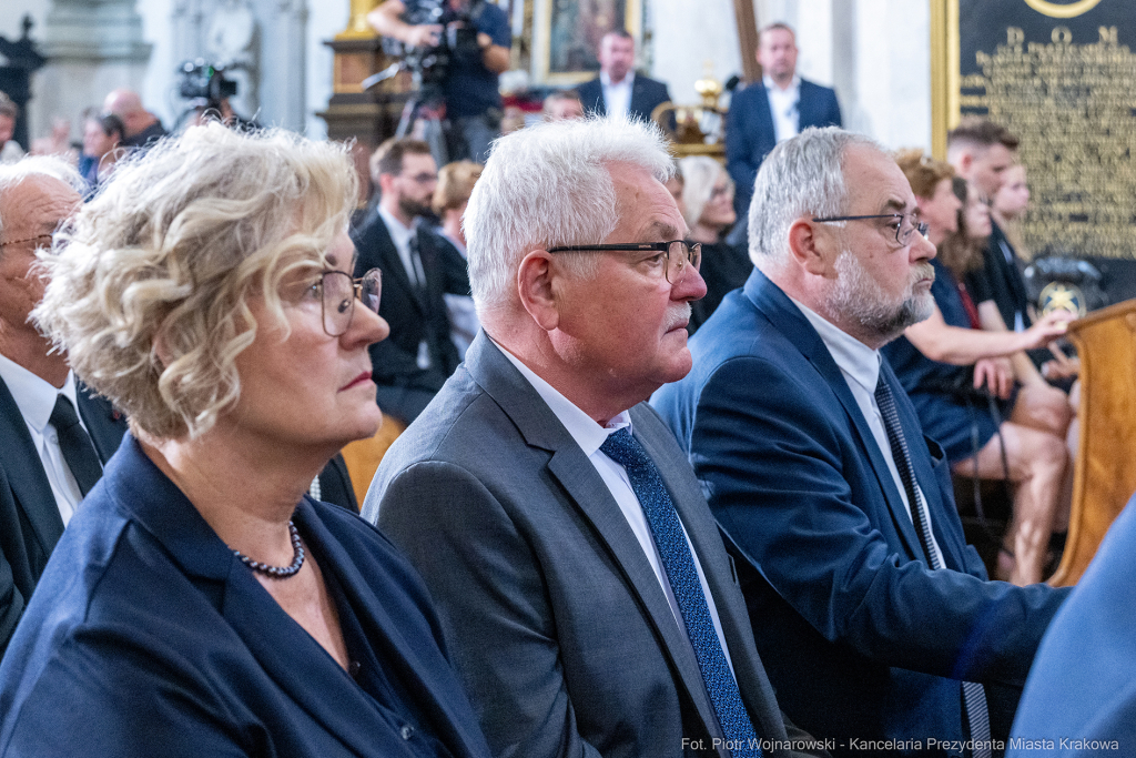 Jerzy Stuhr, pogrzeb, uroczystości pogrzebowe, Kidawa-Błońska, Cmentarz Rakowicki, Maciej Stuhr,   Autor: P. Wojnarowski