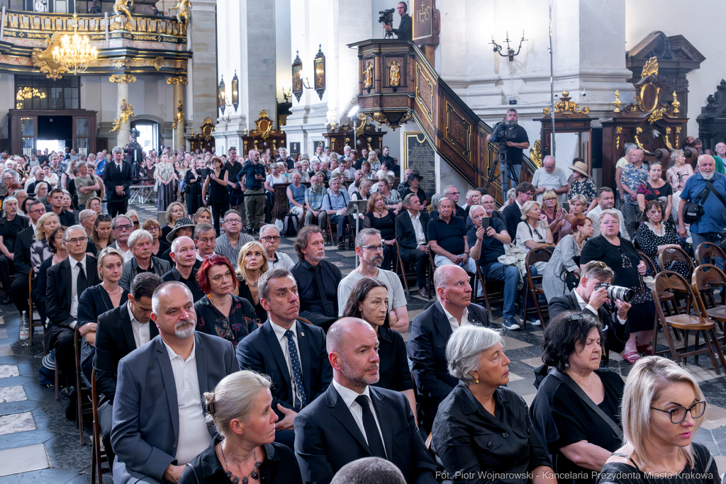 Jerzy Stuhr, pogrzeb, uroczystości pogrzebowe, Kidawa-Błońska, Cmentarz Rakowicki, Maciej Stuhr,   Autor: P. Wojnarowski