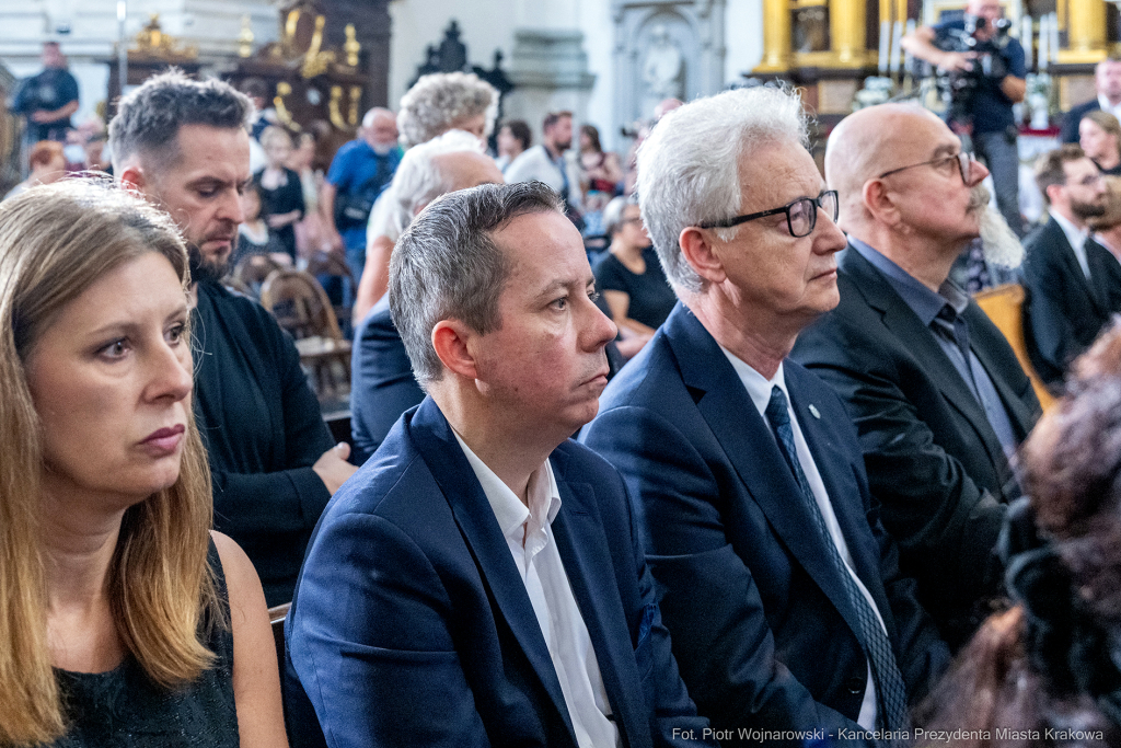 Jerzy Stuhr, pogrzeb, uroczystości pogrzebowe, Kidawa-Błońska, Cmentarz Rakowicki, Maciej Stuhr,   Autor: P. Wojnarowski