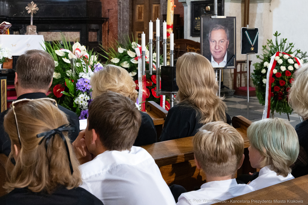 Jerzy Stuhr, pogrzeb, uroczystości pogrzebowe, Kidawa-Błońska, Cmentarz Rakowicki, Maciej Stuhr,   Autor: P. Wojnarowski