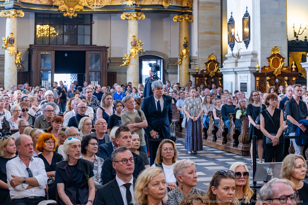 Jerzy Stuhr, pogrzeb, uroczystości pogrzebowe, Kidawa-Błońska, Cmentarz Rakowicki, Maciej Stuhr,   Autor: P. Wojnarowski
