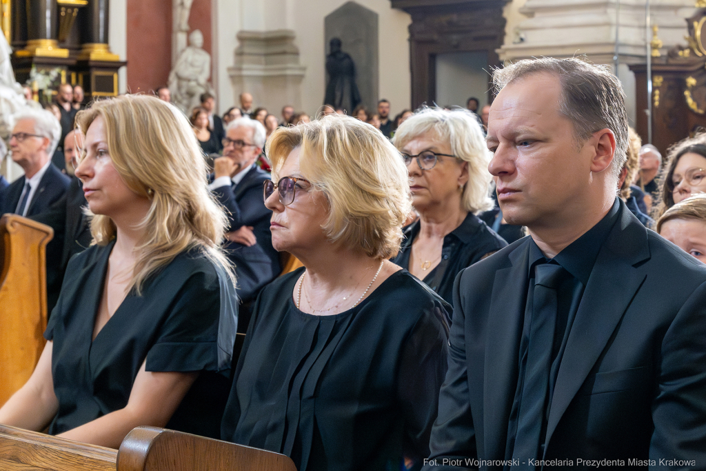 Jerzy Stuhr, pogrzeb, uroczystości pogrzebowe, Kidawa-Błońska, Cmentarz Rakowicki, Maciej Stuhr,   Autor: P. Wojnarowski