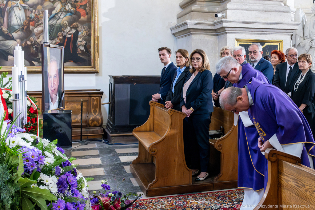 Jerzy Stuhr, pogrzeb, uroczystości pogrzebowe, Kidawa-Błońska, Cmentarz Rakowicki, Maciej Stuhr,   Autor: P. Wojnarowski