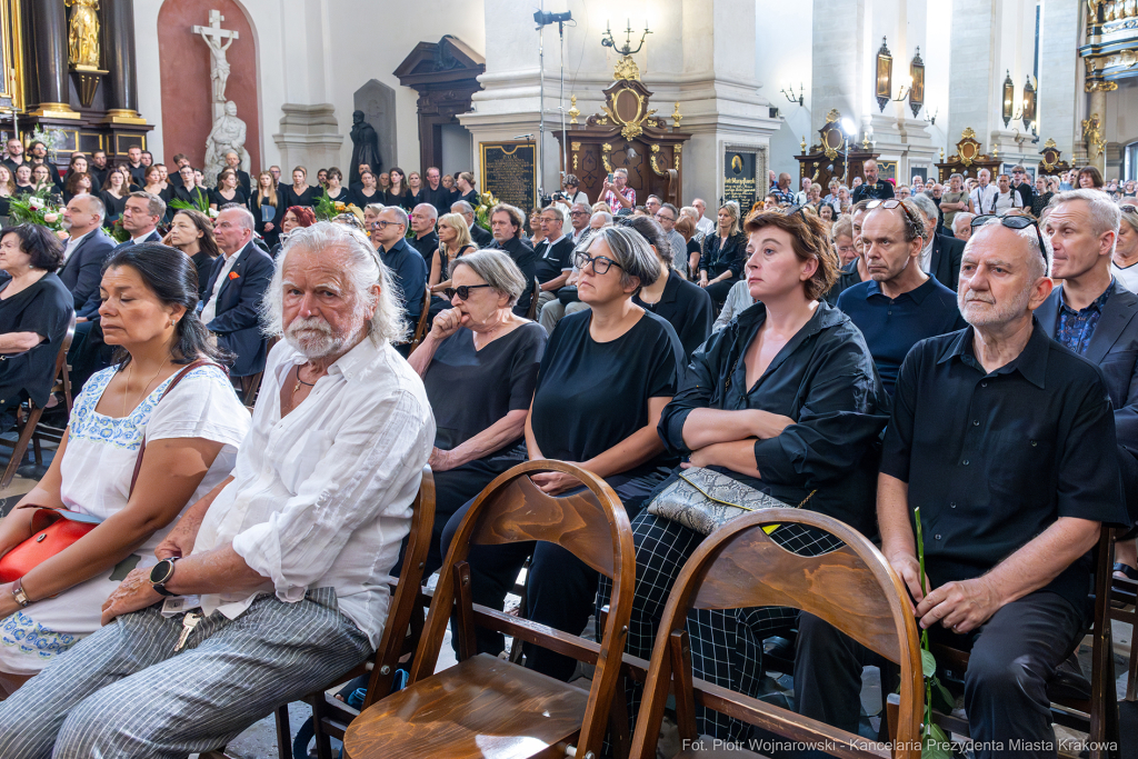 Jerzy Stuhr, pogrzeb, uroczystości pogrzebowe, Kidawa-Błońska, Cmentarz Rakowicki, Maciej Stuhr,   Autor: P. Wojnarowski