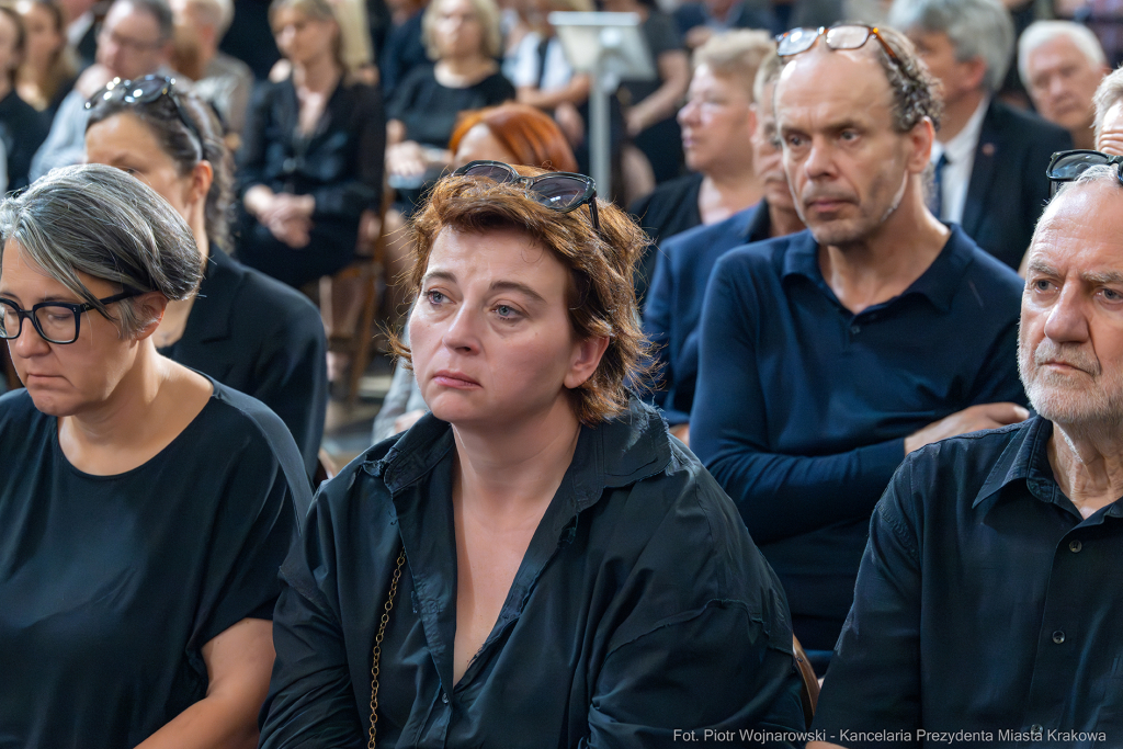 Jerzy Stuhr, pogrzeb, uroczystości pogrzebowe, Kidawa-Błońska, Cmentarz Rakowicki, Maciej Stuhr,   Autor: P. Wojnarowski