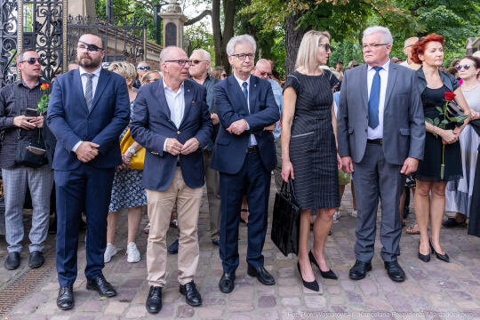 Jerzy Stuhr, pogrzeb, uroczystości pogrzebowe, Kidawa-Błońska, Cmentarz Rakowicki, Maciej Stuhr, 