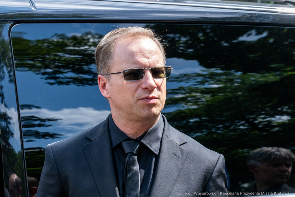 Jerzy Stuhr, pogrzeb, uroczystości pogrzebowe, Kidawa-Błońska, Cmentarz Rakowicki, Maciej Stuhr,   Autor: P. Wojnarowski