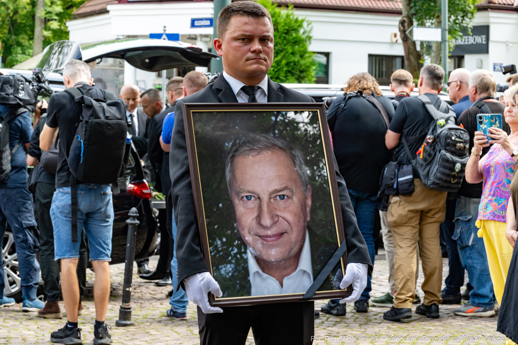 Jerzy Stuhr, pogrzeb, uroczystości pogrzebowe, Kidawa-Błońska, Cmentarz Rakowicki, Maciej Stuhr,   Autor: P. Wojnarowski