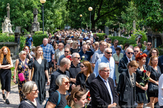 Jerzy Stuhr, pogrzeb, uroczystości pogrzebowe, Kidawa-Błońska, Cmentarz Rakowicki, Maciej Stuhr, 
