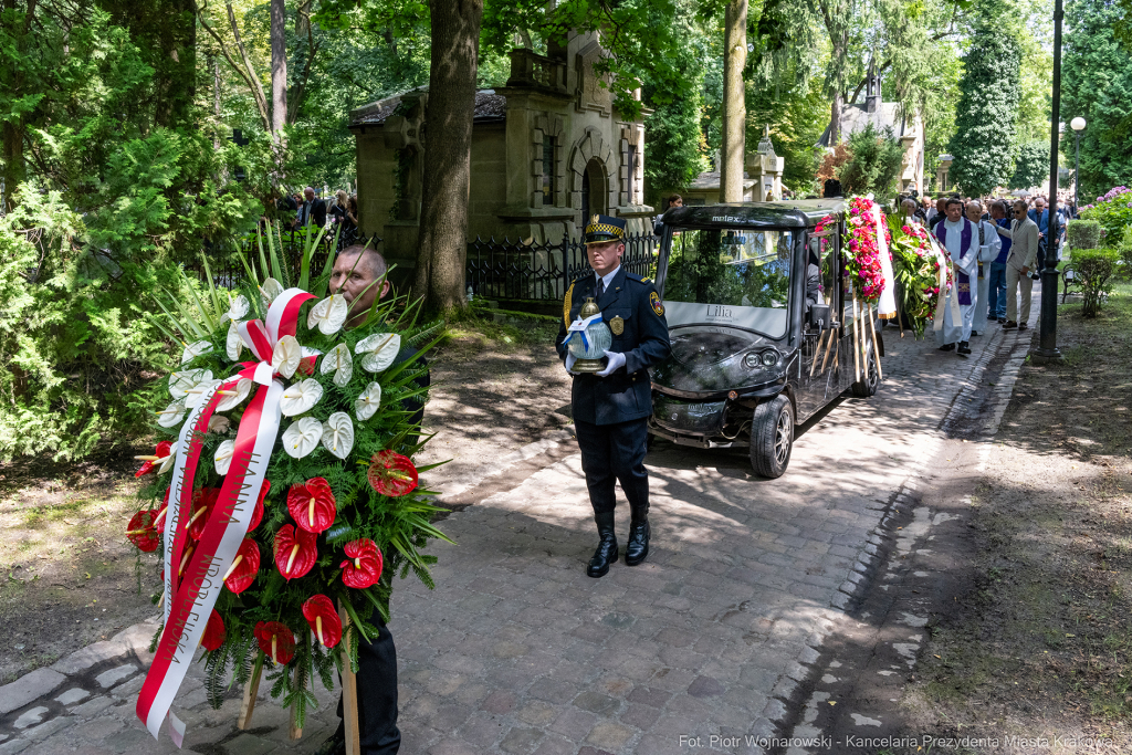 Jerzy Stuhr, pogrzeb, uroczystości pogrzebowe, Kidawa-Błońska, Cmentarz Rakowicki, Maciej Stuhr,   Autor: P. Wojnarowski