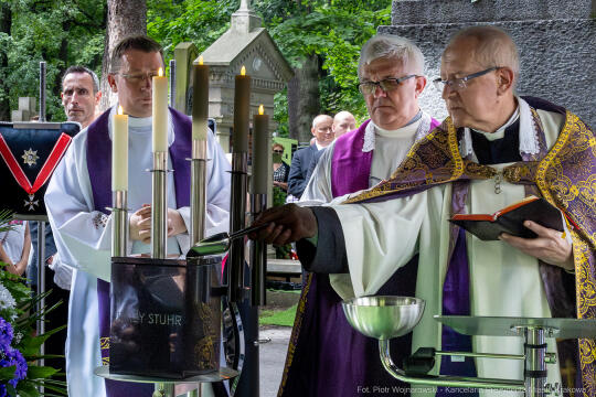 Jerzy Stuhr, pogrzeb, uroczystości pogrzebowe, Kidawa-Błońska, Cmentarz Rakowicki, Maciej Stuhr, 