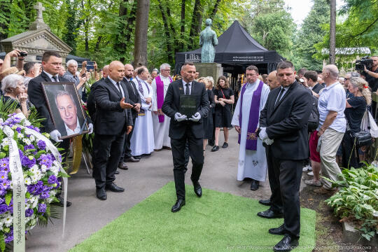 Jerzy Stuhr, pogrzeb, uroczystości pogrzebowe, Kidawa-Błońska, Cmentarz Rakowicki, Maciej Stuhr, 