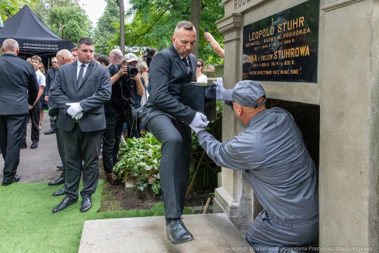 Jerzy Stuhr, pogrzeb, uroczystości pogrzebowe, Kidawa-Błońska, Cmentarz Rakowicki, Maciej Stuhr, 