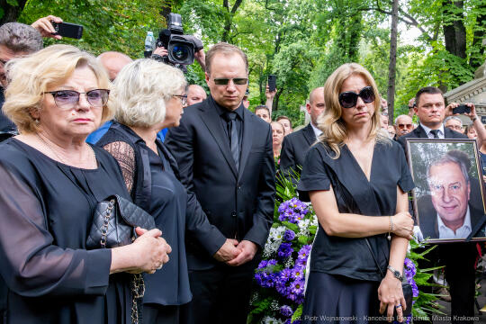 Jerzy Stuhr, pogrzeb, uroczystości pogrzebowe, Kidawa-Błońska, Cmentarz Rakowicki, Maciej Stuhr, 