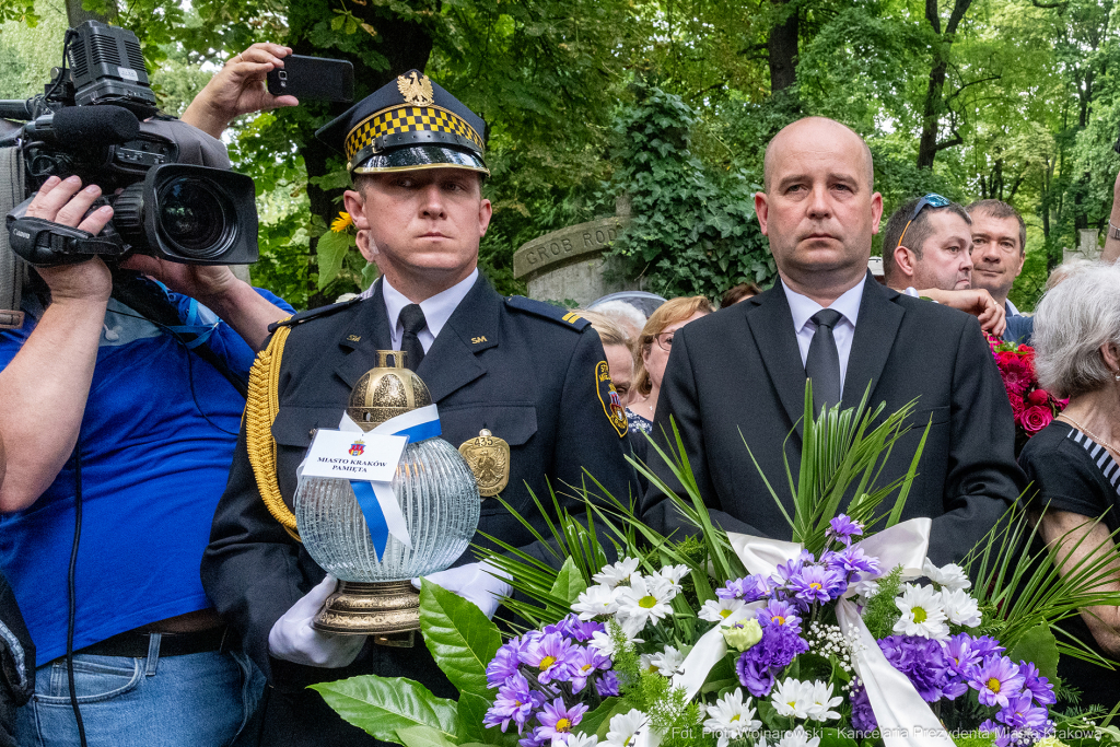 Jerzy Stuhr, pogrzeb, uroczystości pogrzebowe, Kidawa-Błońska, Cmentarz Rakowicki, Maciej Stuhr,   Autor: P. Wojnarowski