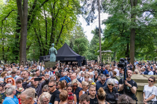 Jerzy Stuhr, pogrzeb, uroczystości pogrzebowe, Kidawa-Błońska, Cmentarz Rakowicki, Maciej Stuhr, 