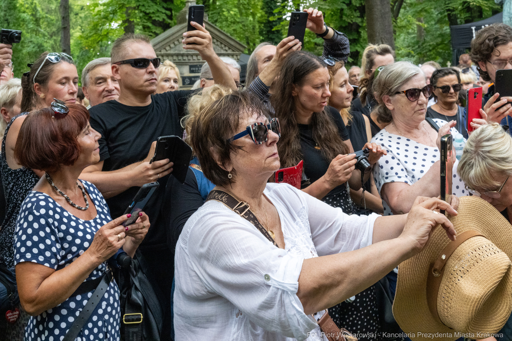 Jerzy Stuhr, pogrzeb, uroczystości pogrzebowe, Kidawa-Błońska, Cmentarz Rakowicki, Maciej Stuhr,   Autor: P. Wojnarowski