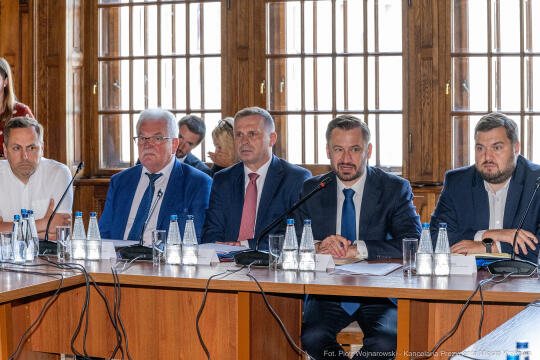 parlamentarzyści, spotkanie, posłowie, Miszalski, Achinger, Kosek, Wassermann, Jaskowiec, Fedorowi