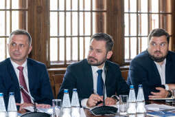 parlamentarzyści, spotkanie, posłowie, Miszalski, Achinger, Kosek, Wassermann, Jaskowiec, Fedorowi