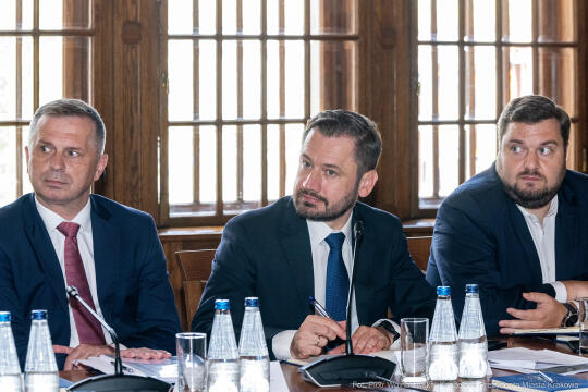 parlamentarzyści, spotkanie, posłowie, Miszalski, Achinger, Kosek, Wassermann, Jaskowiec, Fedorowi