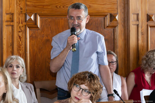 parlamentarzyści, spotkanie, posłowie, Miszalski, Achinger, Kosek, Wassermann, Jaskowiec, Fedorowi