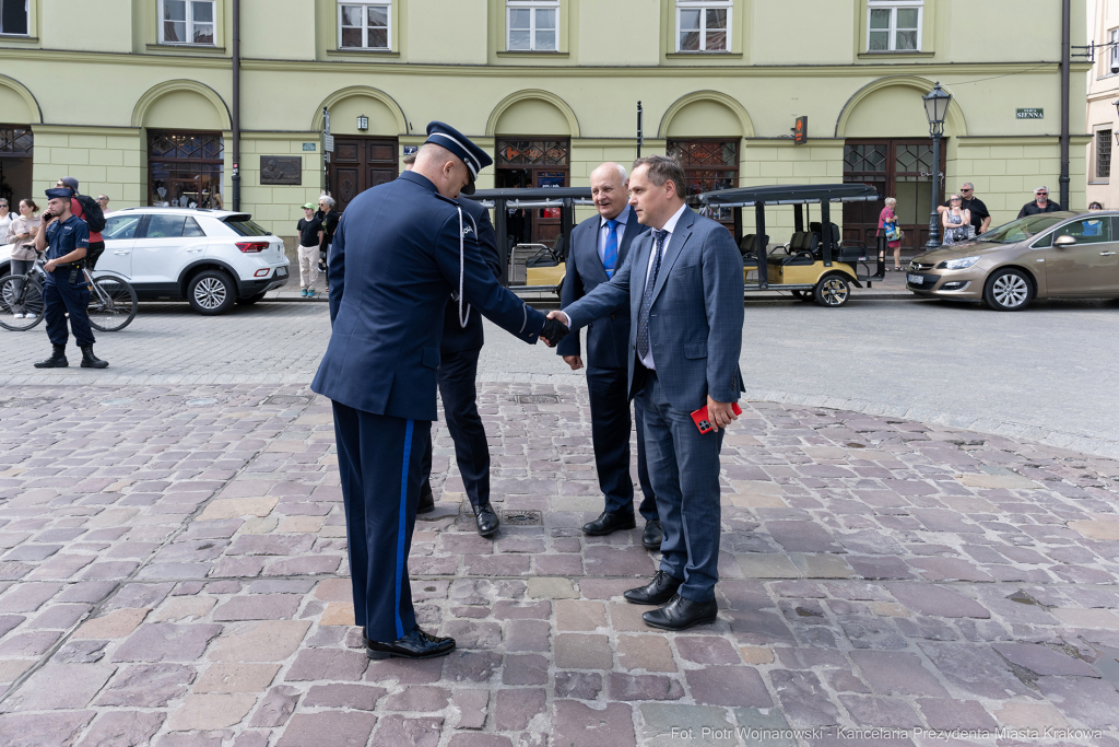 Święto Policji, Komenda Miejska, Kosek, Sęk, Jastrząb, policjańci, uroczystości, policja, Mał  Autor: P. Wojnarowski