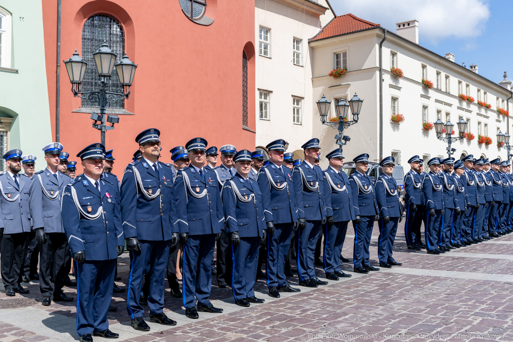 Święto Policji, Komenda Miejska, Kosek, Sęk, Jastrząb, policjańci, uroczystości, policja, Mał  Autor: P. Wojnarowski