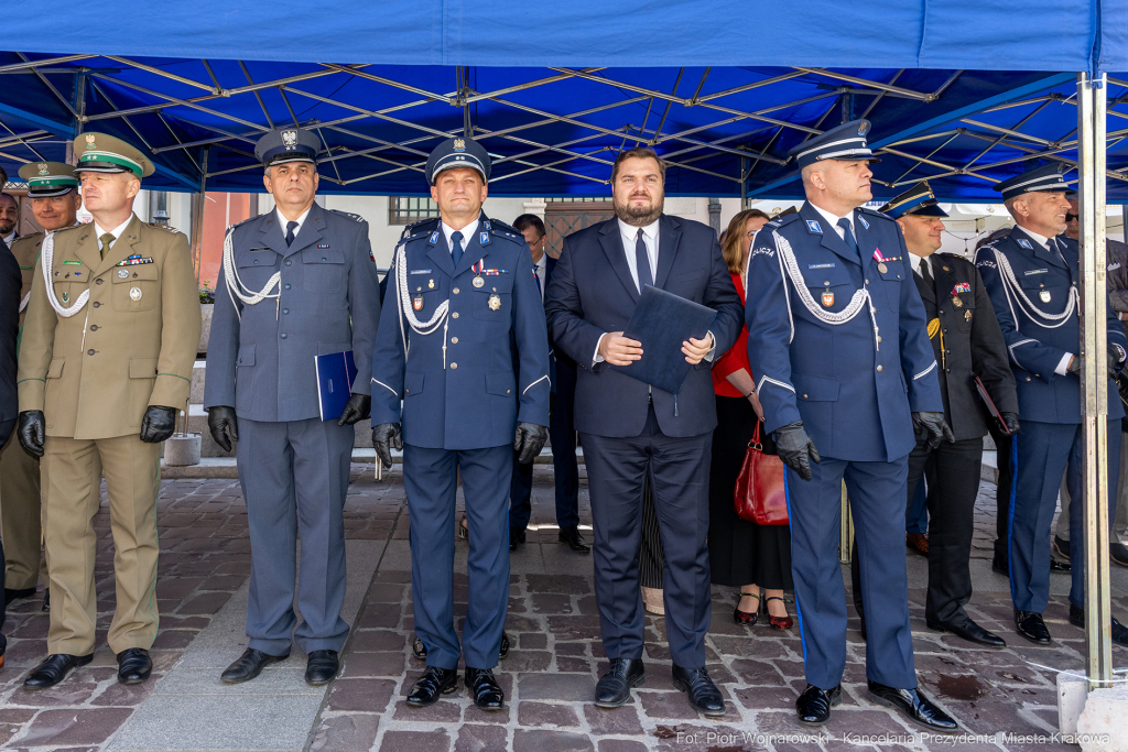 Święto Policji, Komenda Miejska, Kosek, Sęk, Jastrząb, policjańci, uroczystości, policja, Mał  Autor: P. Wojnarowski