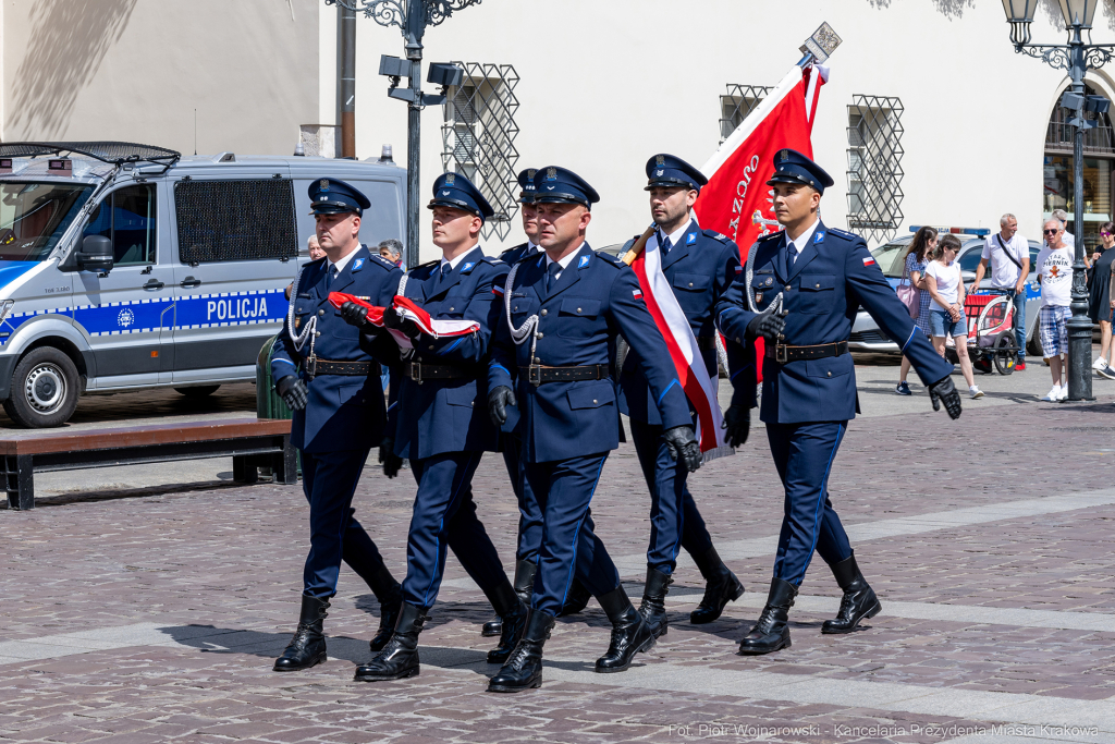 Święto Policji, Komenda Miejska, Kosek, Sęk, Jastrząb, policjańci, uroczystości, policja, Mał  Autor: P. Wojnarowski