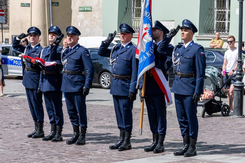 Święto Policji, Komenda Miejska, Kosek, Sęk, Jastrząb, policjańci, uroczystości, policja, Mał  Autor: P. Wojnarowski