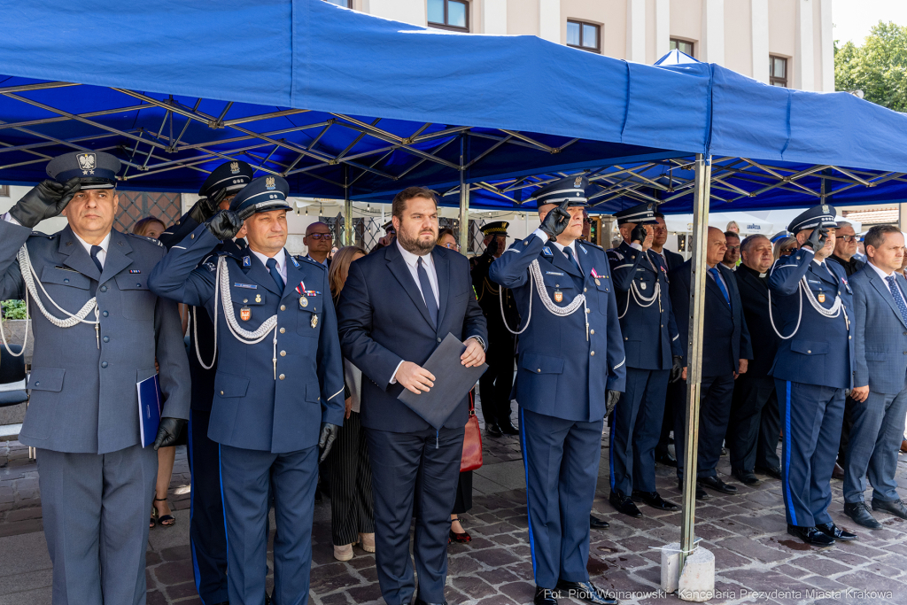 Święto Policji, Komenda Miejska, Kosek, Sęk, Jastrząb, policjańci, uroczystości, policja, Mał  Autor: P. Wojnarowski